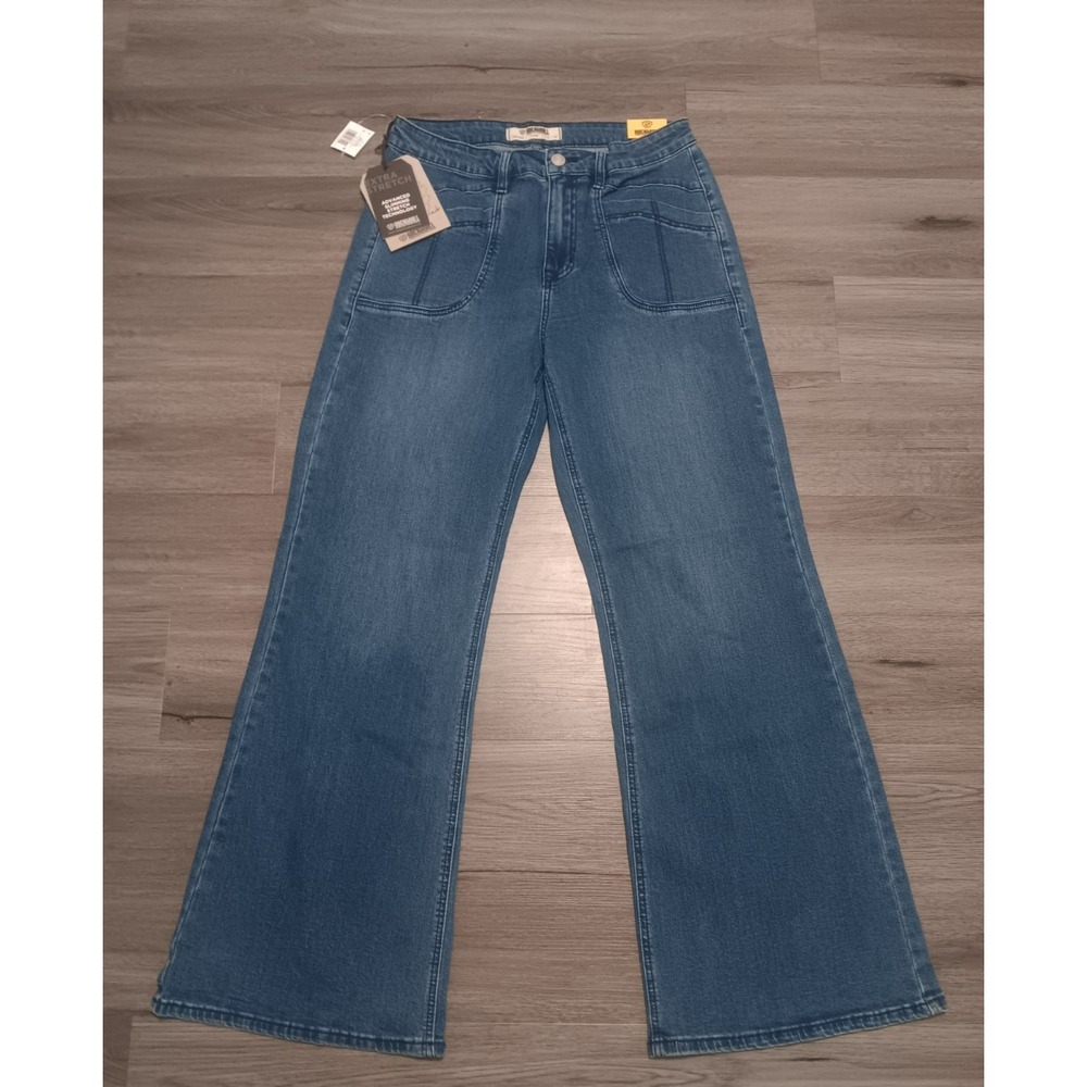 Rock & Roll Denim Women's Medium Wash High Rise Stretch Flare Jeans Size 32x32